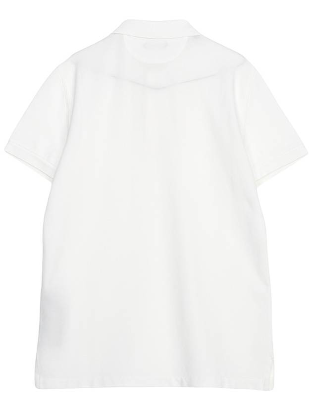 Men's Classic Tennis Short Sleeve Polo Shirt White - TOM FORD - BALAAN 3