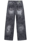 Dirty Washed Jeans Dusty Black - ULKIN - BALAAN 3