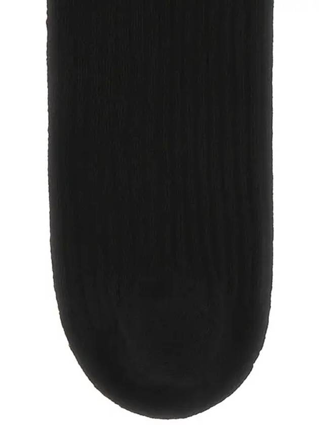 Logo Intarsia Technical Stretch Cotton Socks Black - BURBERRY - BALAAN 3