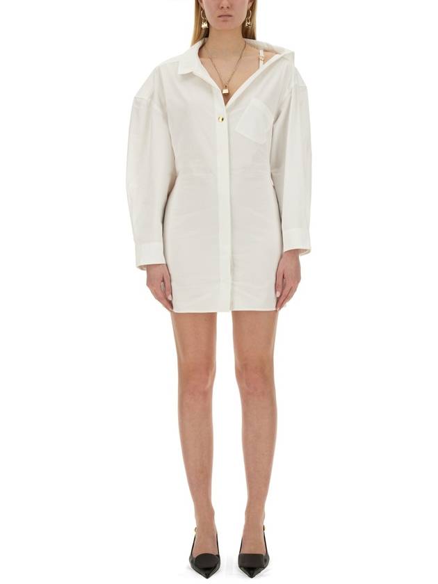 short dress 241DR094 1520 100 WHITE - JACQUEMUS - BALAAN 2