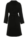 22FW ROVO Belted Wool Coat Black 50160329 013 - MAX MARA - BALAAN 3