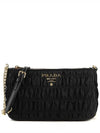 Pocono Gaufre Chain Shoulder Bag Black - PRADA - BALAAN 2