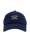 Embroidered cotton slogan ball cap navy - DROLE DE MONSIEUR - BALAAN 2