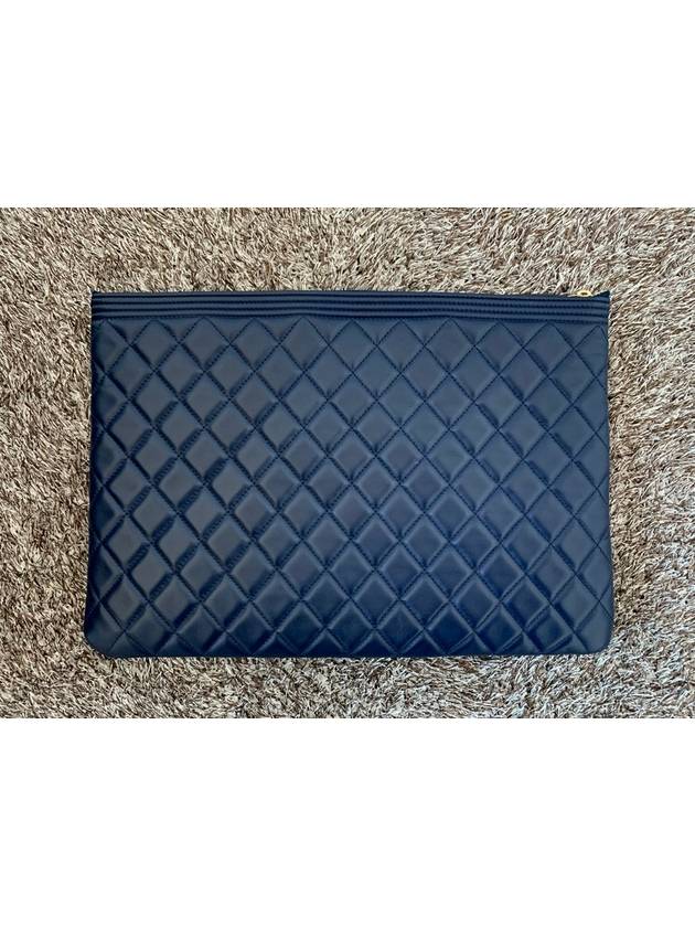 Boy Lambskin Clutch Large - CHANEL - BALAAN 3