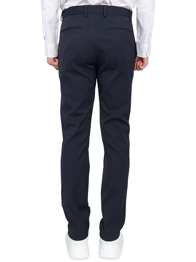 Men's Polyamide Blend Straight Pants Navy - THEORY - BALAAN 5