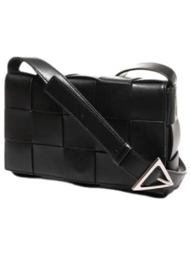 Urban Leather Crossbody Cassette Black Silver - BOTTEGA VENETA - BALAAN 2