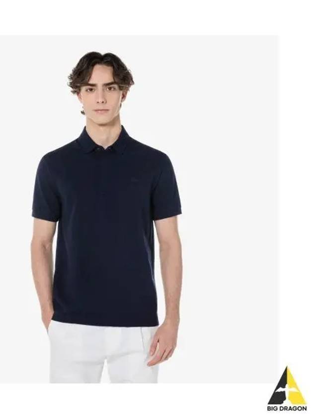 Men s PARIS Short Sleeve Polo Dark Navy - LACOSTE - BALAAN 1