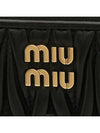 Matelasse Nappa Leather Coin Wallet Black - MIU MIU - BALAAN 8