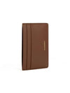 Logo Leather Card Wallet Brown - JIL SANDER - BALAAN 6