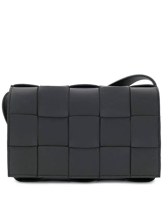 Intrecciato Cassette Cross Bag Black - BOTTEGA VENETA - BALAAN 2