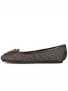 Lillie Logo Moccasin Flat Shoes Shoes Brown - MICHAEL KORS - BALAAN 3