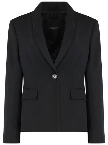 Pinko Giappone Single-Breasted One Button Jacket - PINKO - BALAAN 1