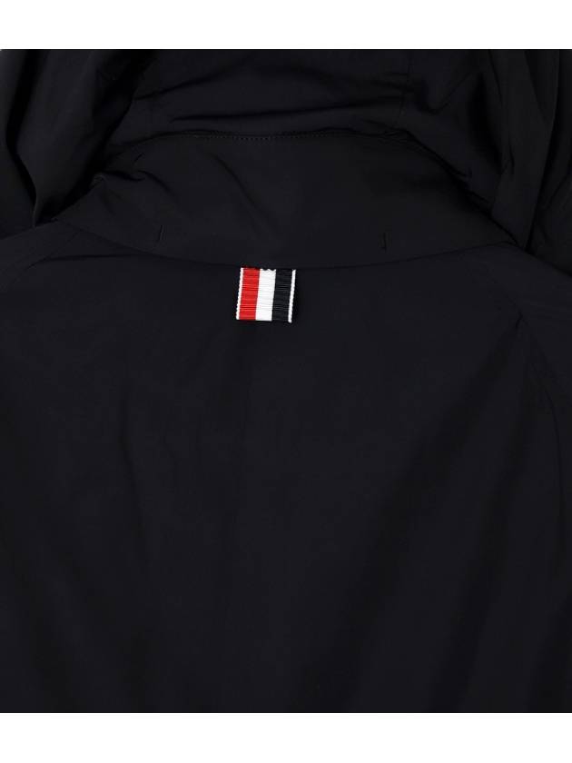 Poly Twill Car Single Coat Black - THOM BROWNE - BALAAN 5