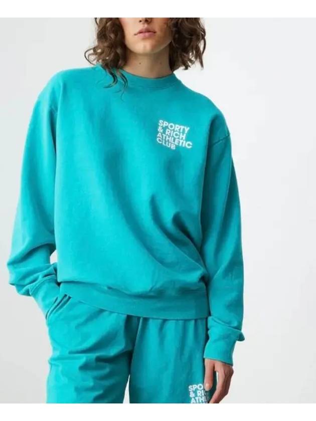 Mint Exercise Open Crew Neck Sweatshirt CR461TU3 - SPORTY & RICH - BALAAN 8