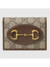 Horsebit 1955 Bifold Card Wallet Brown - GUCCI - BALAAN 7