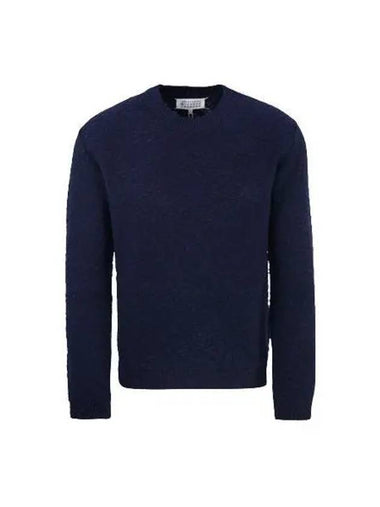 Knitted Women s Crew Neck Sweater Navy - MAISON MARGIELA - BALAAN 1