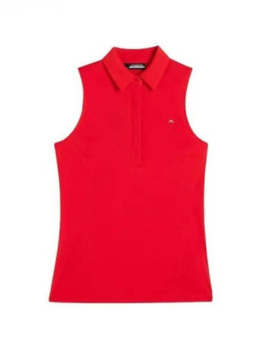 Golf Women s Sleeveless Dena Top Feary Red Domestic Product GR5Y24071185731 - J.LINDEBERG - BALAAN 1