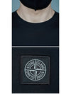 Logo Patch Cotton Short Sleeve T-Shirt Black - STONE ISLAND - BALAAN 9