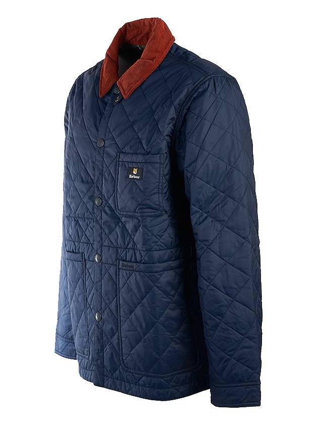 Kenning Quilting  Logo Patch Jacket Navy - BARBOUR - BALAAN 3