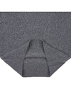 Men's Cashmere Blend Crew Neck Knit Top Grey - AMI - BALAAN 9