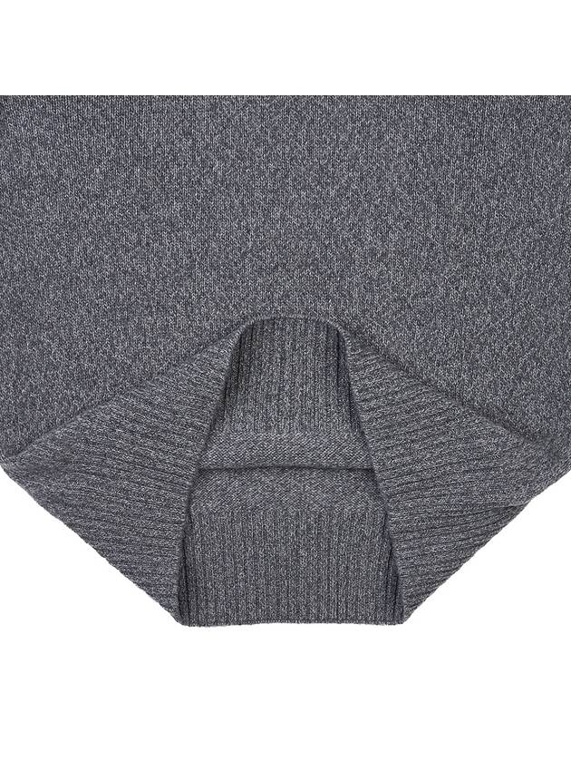 Men's Cashmere Blend Crew Neck Knit Top Grey - AMI - BALAAN 9