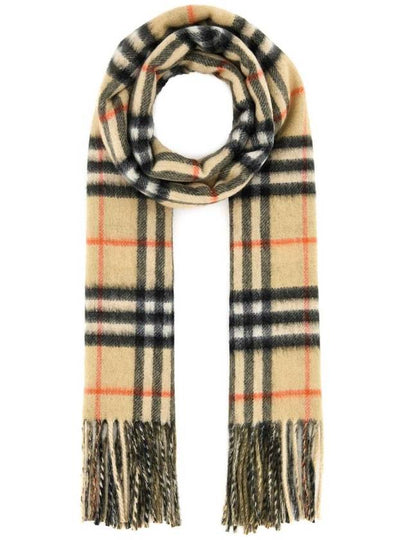 Check Reversible Cashmere Scarf Sand Green - BURBERRY - BALAAN 2