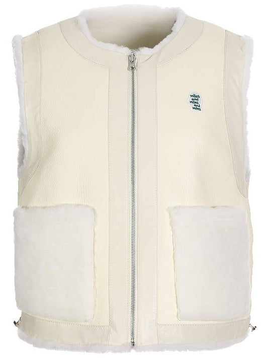 reversible mustang shearling vestwhite lamb 100 - MILESANDMILESANDMILES - BALAAN 2