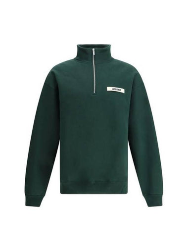 La Croisiere The Gros Grain Zipped Rollneck Sweatshirt Green - JACQUEMUS - BALAAN 1