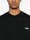 Logo Print Sweatshirt Black - MSGM - BALAAN 6