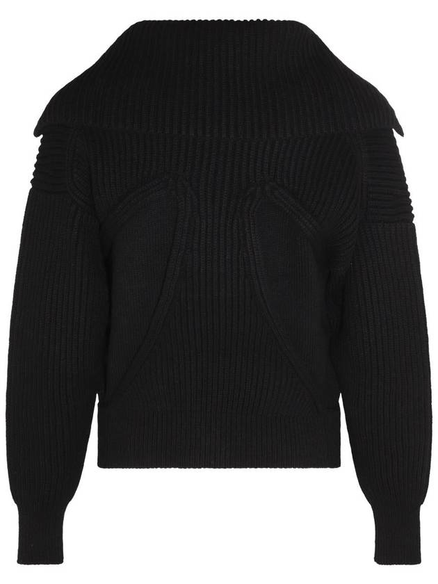 23 fw Black Wool Cashmere Blend Cardigan 760751Q1RTN1000 B0480476489 - ALEXANDER MCQUEEN - BALAAN 6