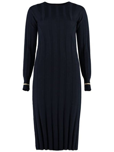 Max Mara Studio Leccio Virgin Wool Dress - MAX MARA - BALAAN 1