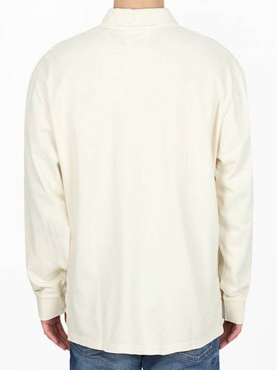 Anafikolo Embroidery Logo Long Sleeve Polo Shirt Ivory - ISABEL MARANT - BALAAN 2