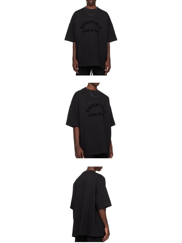 Fear of God Essentials Heavy Jersey T-Shirt Black Men - FEAR OF GOD ESSENTIALS - BALAAN 5