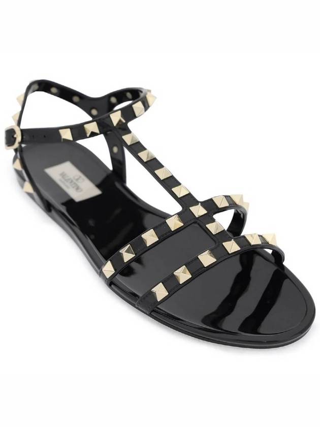 Rockstud Flat Sandals 4W2S0H38 PVS 0NO 4W0S0H38 - VALENTINO - BALAAN 2