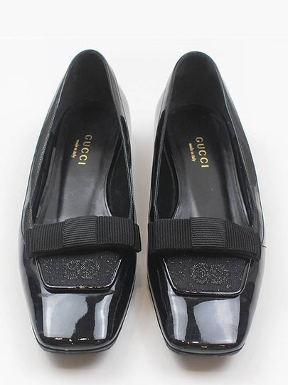 Square GG patent flat shoes size 34 5 750541 - GUCCI - BALAAN 2