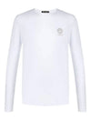 Medusa Logo Print Long Sleeve T-Shirt White - VERSACE - BALAAN 1