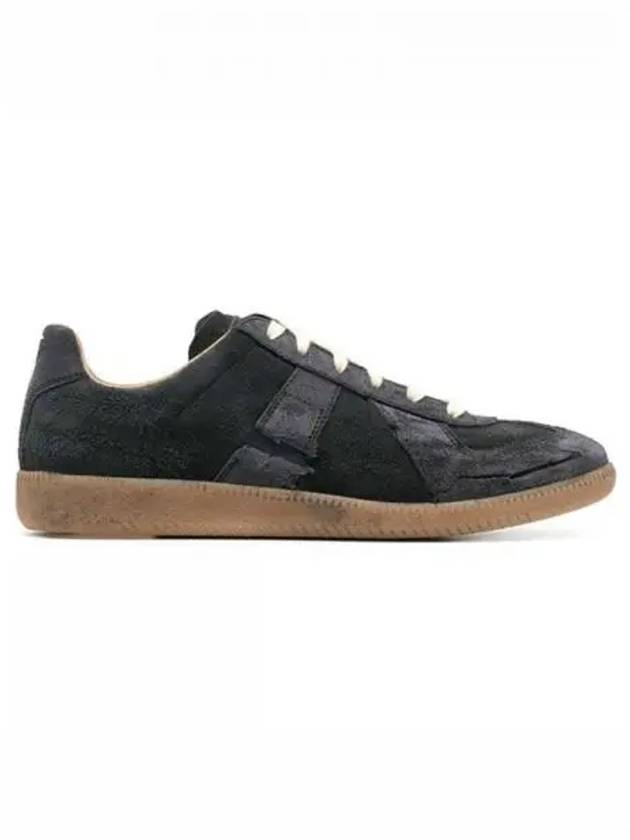 Men's Replica German Army Low Top Sneakers Black - MAISON MARGIELA - BALAAN 2