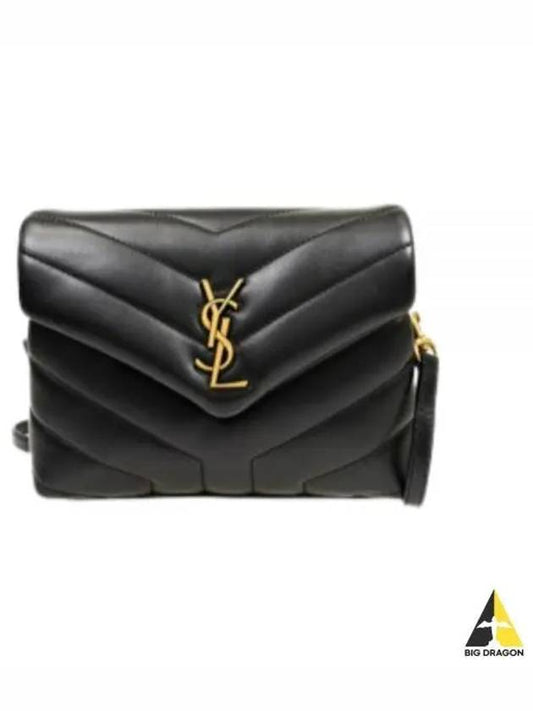 Loulou Toy Matelasse Shoulder Bag Black - SAINT LAURENT - BALAAN 2