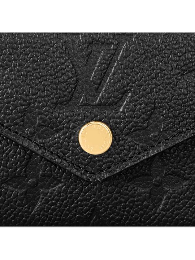 Zoe Monogram Empreinte Half Wallet Black - LOUIS VUITTON - BALAAN 6