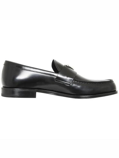 Brushed Leather Loafers Black - PRADA - BALAAN 2