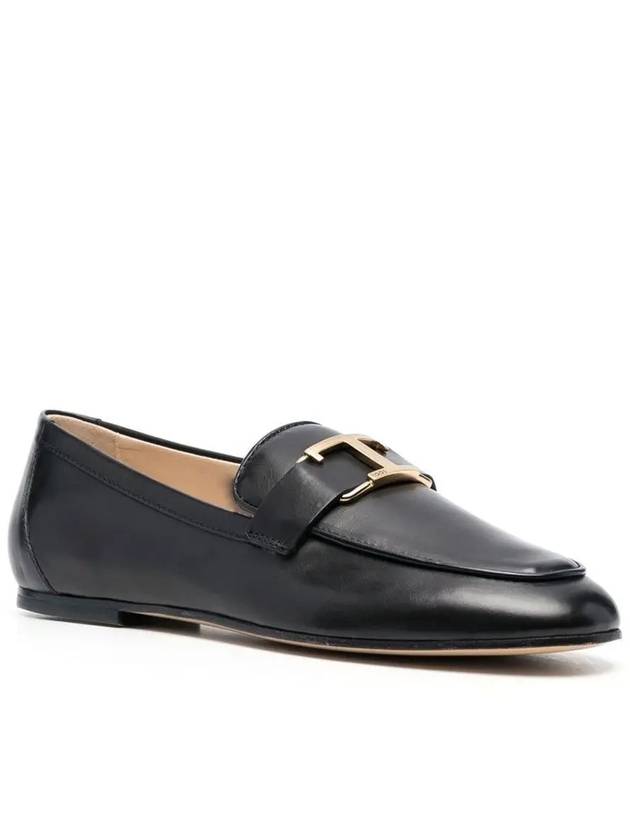 Tods T Timeless Leather Loafers Black - TOD'S - BALAAN 3