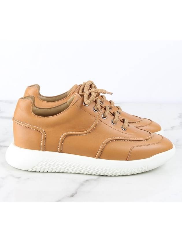 TURN camel leather sneakers 38 250 - HERMES - BALAAN 7