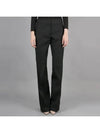 Wool Flare Straight Pants Black - JIL SANDER - BALAAN 2