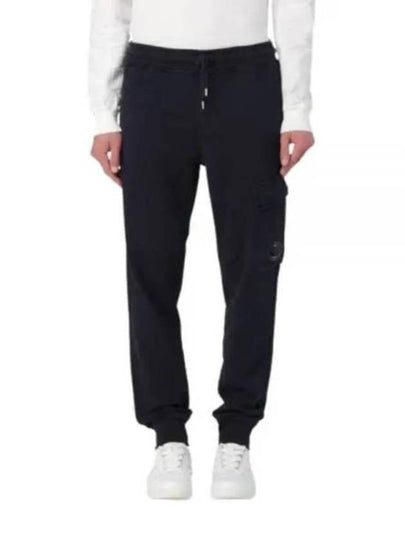 Diagonal Fleece Cargo Track Pants Navy - CP COMPANY - BALAAN 2