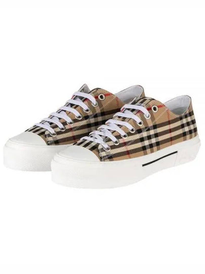 Vintage Check Suede Leather Sneakers Archive Beige - BURBERRY - BALAAN 2