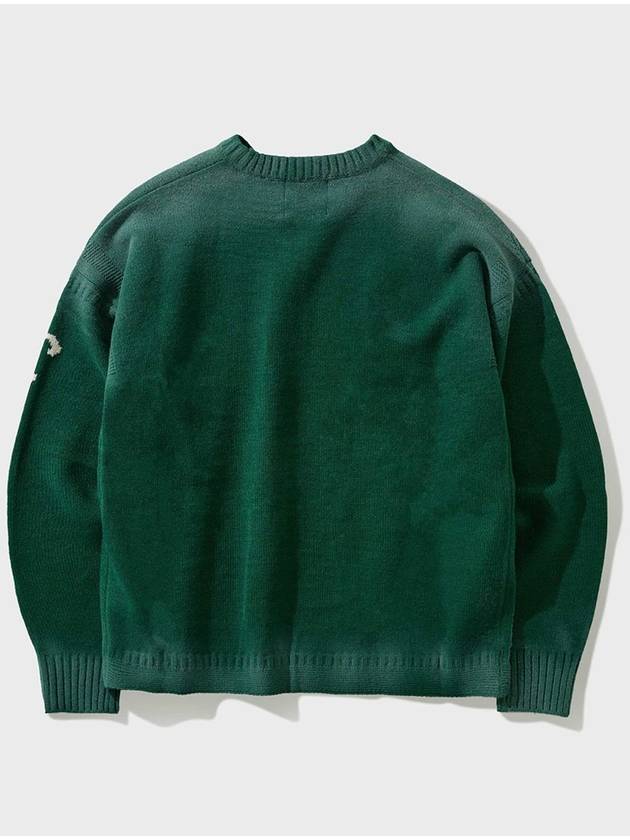 Vintage Washed Eprogo Round Pullover Green - FFEFF STUDIO - BALAAN 6