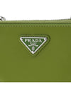 Brushed Leather Chain Mini Shoulder Bag Green - PRADA - BALAAN 7