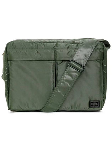 Tanker Logo Cross Bag Sage Green - PORTER YOSHIDA - BALAAN.