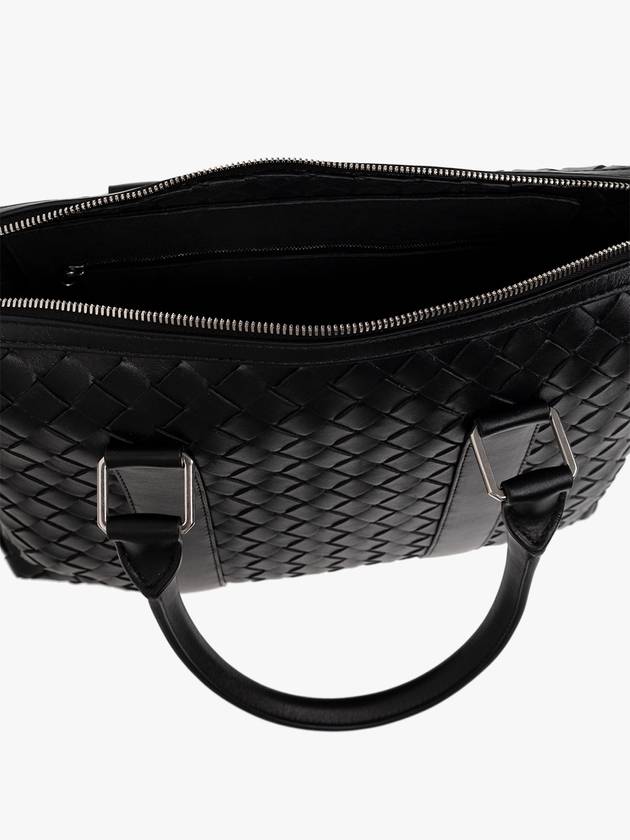 Intrecciato Leather Brief Case Black - BOTTEGA VENETA - BALAAN 6