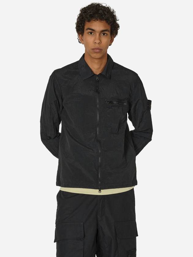 Nylon Metal Econyl Regenerated Zip-Up Jacket Black - STONE ISLAND - BALAAN 2